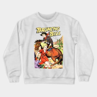 Girl Desert Broncho Bill Horse Cactus Cowboy Vintage Crewneck Sweatshirt